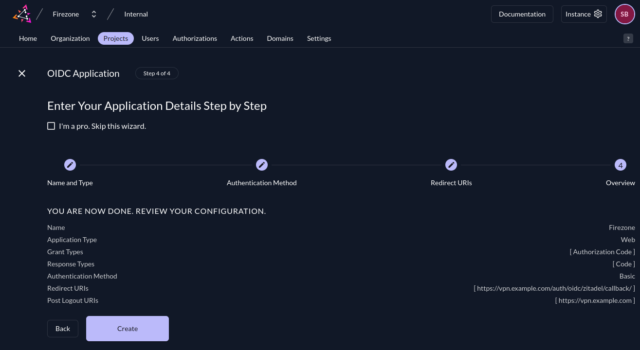 zitadel configuration overview